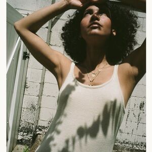 KORDAL Wool Cream Knit Cottagecore Tank Top | Size M